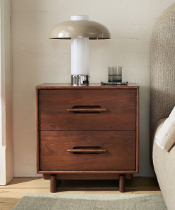 Solid Wood Nightstand (22")
