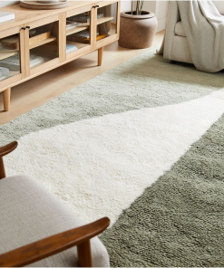 Modern Wave Shag Wool Rug
